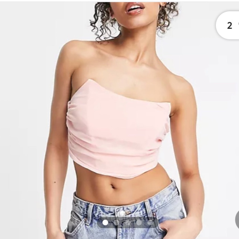 NEW NO TAGS | Missguided | Pink Corset Bustier Crop